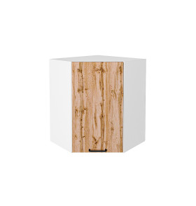 Шкаф верхний угловой Флэт, цвет: Wotan Oak 2S