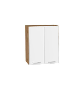 Шкаф верхний с 2-мя дверцами Квадро, цвет: Белый