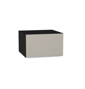 Шкаф верхний горизонтальный глубокий Фьюжн, цвет: Silky Grey