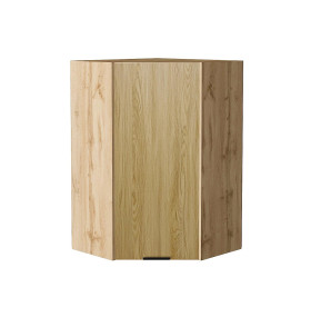 Шкаф верхний угловой Евро, цвет: Дуб песочный