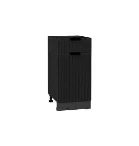 Шкаф нижний с 1-ой дверцей и ящиком Евро Лайн, цвет: Антрацит