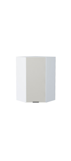 Шкаф верхний угловой Евро, цвет: Агат | Пленка ПВХ., Агат