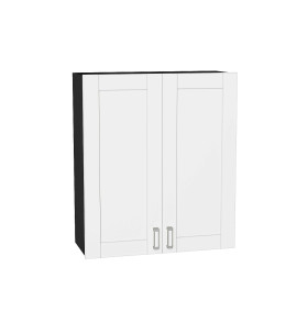 Шкаф верхний с 2-мя дверцами Лофт, цвет: White Silk