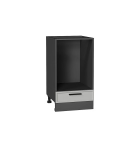 Шкаф нижний под духовку Фрейм, цвет: Grey Silk