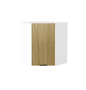 Шкаф верхний угловой Евро Лайн, цвет: Дуб песочный