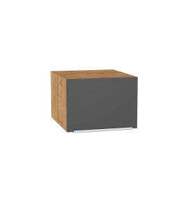 Шкаф верхний горизонтальный глубокий Фьюжн, цвет: Stormy Silk