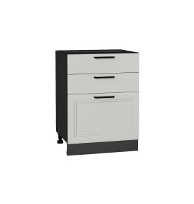 Шкаф нижний с 3-мя ящиками Нео, цвет: Grey Silk