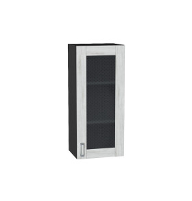 Шкаф верхний с 1-ой остекленной дверцей Лофт, цвет: Nordic Oak