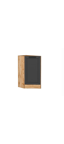 Шкаф нижний торцевой Глетчер, цвет: Маренго Силк | Пленка ПВХ «Soft Touch»., Маренго Силк