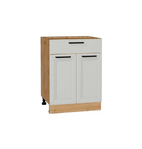 Шкаф нижний с 2-мя дверцами и ящиком Нео, цвет: Grey Silk