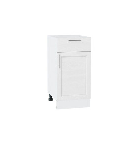 Шкаф нижний с 1-ой дверцей и ящиком Сканди, цвет: White Softwood