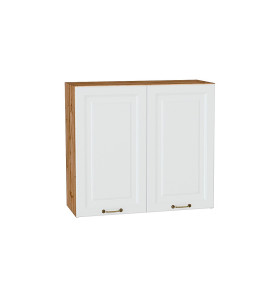Шкаф верхний с 2-мя дверцами Ницца, цвет: Белый