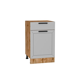 Шкаф нижний с 1-ой дверцей и ящиком Глетчер, цвет: Гейнсборо Силк