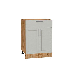 Шкаф нижний с 2-мя дверцами и ящиком Сканди, цвет: Cappuccino Softwood