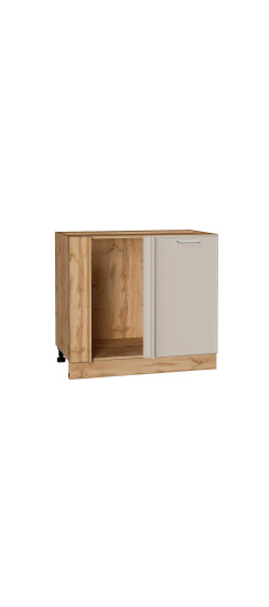 Шкаф нижний угловой Квадро, цвет: Кашемир | Пленка ПВХ., Кашемир