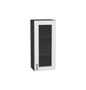 Шкаф верхний с 1-ой остекленной дверцей Лофт, цвет: Super White