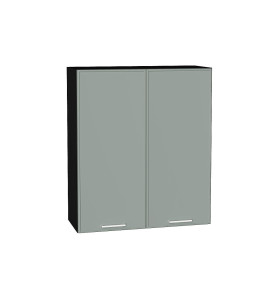 Шкаф верхний с 2-мя дверцами Квадро, цвет: Аквамарин