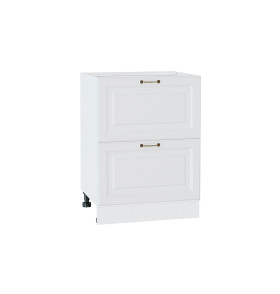 Шкаф нижний с 2-мя ящиками Ницца, цвет: Белый