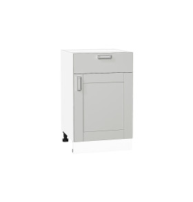 Шкаф нижний с 1-ой дверцей и ящиком Лофт, цвет: Grey Silk