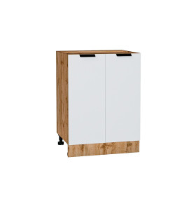 Шкаф нижний с 2-мя дверцами Евро, цвет: Белый