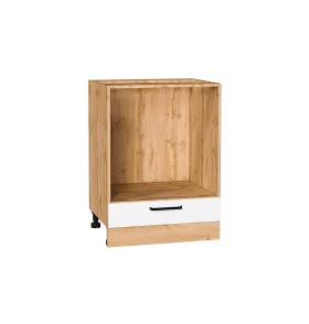 Шкаф нижний под духовку Нео, цвет: White Silk