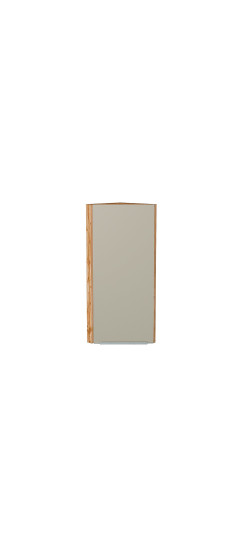 Шкаф верхний торцевой Фьюжн, цвет: Silky Grey | ПЭТ, Silky Grey