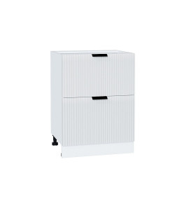Шкаф нижний с 2-мя ящиками Евро Лайн, цвет: Белый