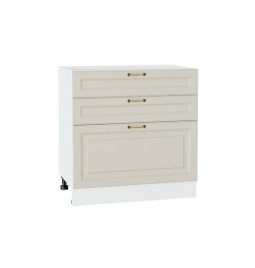 Шкаф нижний с 3-мя ящиками Ницца, цвет: Агат