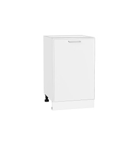 Шкаф нижний с 1-ой дверцей Квадро, цвет: Белый