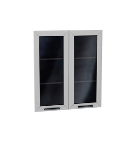 Комплект фасадов Глетчер со стеклом для каркаса Ф-55Н В809, цвет: Гейнсборо Силк