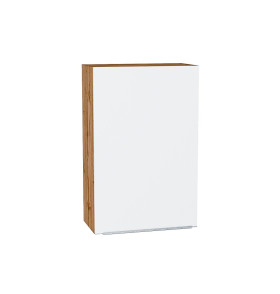 Шкаф верхний с 1-ой дверцей Фьюжн, цвет: Silky White