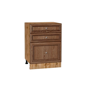 Шкаф нижний с 3-мя ящиками Шале, цвет: Brown Dreamline