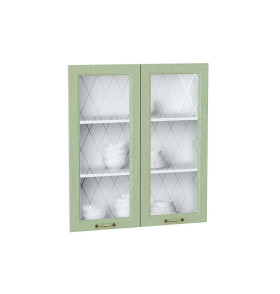 Комплект фасадов Ницца со стеклом для каркаса Ф-55Н В809, цвет: Дуб оливковый