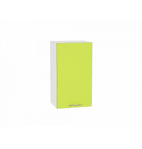 Шкаф верхний с 1-ой дверцей Валерия-М, цвет: Лайм глянец