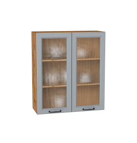 Шкаф верхний с 2-мя остекленными дверцами Ницца, цвет: Magnum