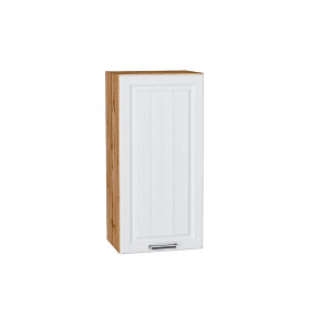 Шкаф верхний с 1-ой дверцей Прага, цвет: Белое дерево