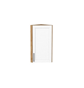 Шкаф верхний торцевой Сканди, цвет: White Silkwood