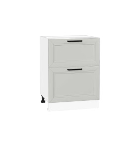 Шкаф нижний с 2-мя ящиками Нео, цвет: Grey Silk