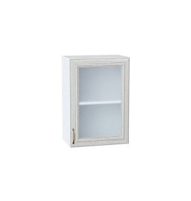 Шкаф верхний с 1-ой остекленной дверцей Шале, цвет: White Dreamline