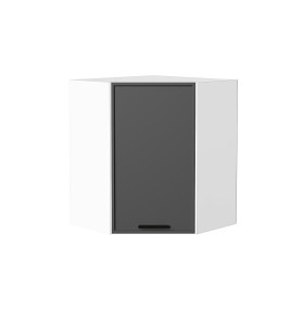 Шкаф верхний угловой Фрейм, цвет: Stormy Silk