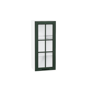 Шкаф верхний с 1-ой остекленной дверцей Дублин, цвет: Special Green