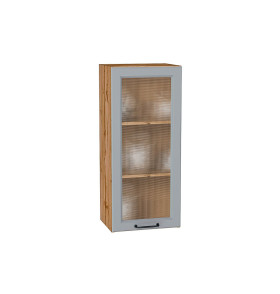 Шкаф верхний с 1-ой остекленной дверцей Ницца, цвет: Magnum