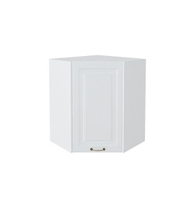 Шкаф верхний угловой Ницца, цвет: Белый