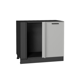 Шкаф нижний угловой Фрейм, цвет: Grey Silk