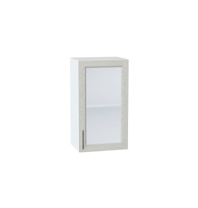 Шкаф верхний с 1-ой остекленной дверцей Сканди, цвет: Cappuccino Softwood