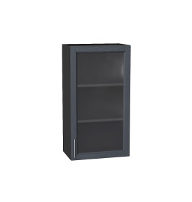 Шкаф верхний с 1-ой остекленной дверцей Сканди, цвет: Graphite Softwood