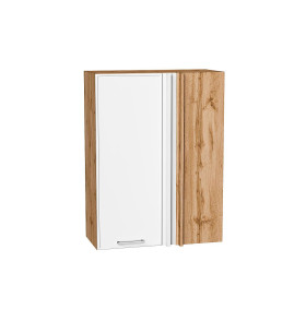 Шкаф верхний прямой угловой Квадро, цвет: Белый