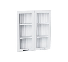 Комплект фасадов Барселона со стеклом для каркаса Ф-55Н В809, цвет: Белый