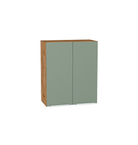 Шкаф верхний с 2-мя дверцами Фьюжн, цвет: Silky Mint