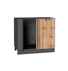 Шкаф нижний угловой Флэт, цвет: Wotan Oak 2S